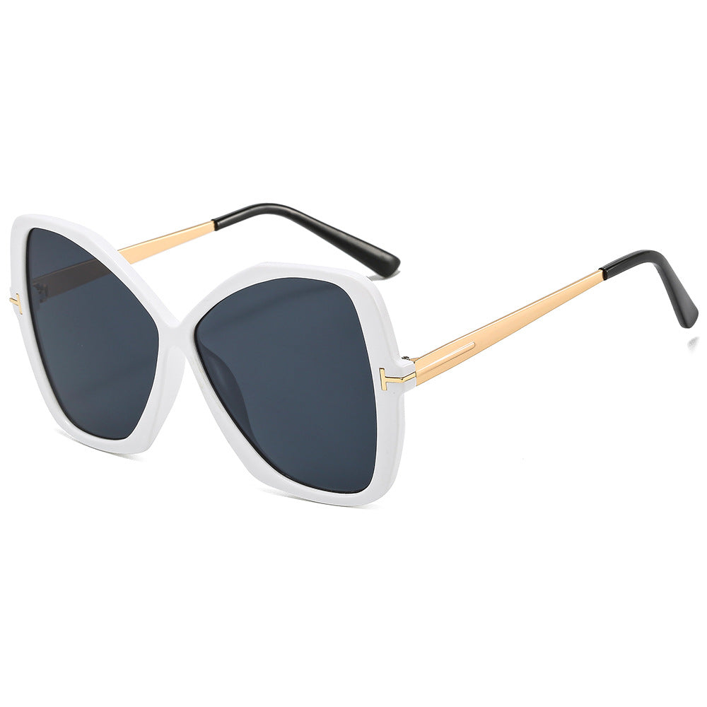 Wholesale Large Frame Cat Eye PC Sunglasses